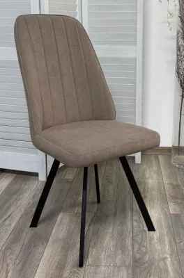 Стул ПРОВАНС 360 град. поворот. цвет B5 Капучино, велюр / черный каркас