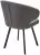 Стул ХИЛТОН 360 град., цвет B28 Темно-серый, велюр / черный каркас М-City