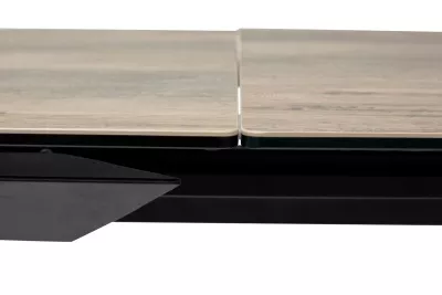 Стол CREMONA 140 KL-61 под дерево, итальянская керамика/ черный каркас, ®DISAUR