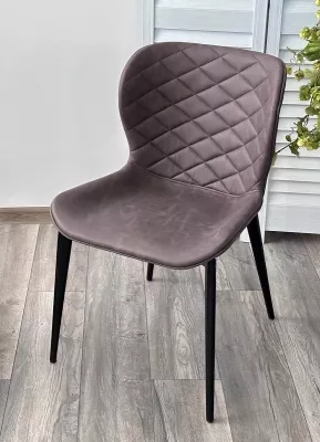 Стул КЛОД, цвет Kiprus-04 Коричневый, искусственная замша / черный каркас М-City