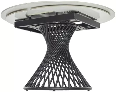 Стол BUENO 120 GLOSS GOLDEN JADE SOLID CERAMIC / BLACK, ®DISAUR