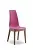 СТУЛ  SELLY, ASH WALNUT 167/ SOFT PIENO FIORE 275 FUSSIA с черн.строчкой