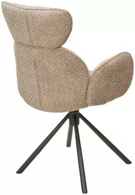 Стул VARDY 360 град.поворот. бежевый букле XD841-06 / Серый, ®DISAUR