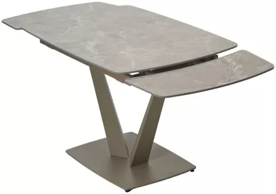 Стол ALATRI 120 MATT LATTE STONE SOLID CERAMIC / TAUPE, ®DISAUR