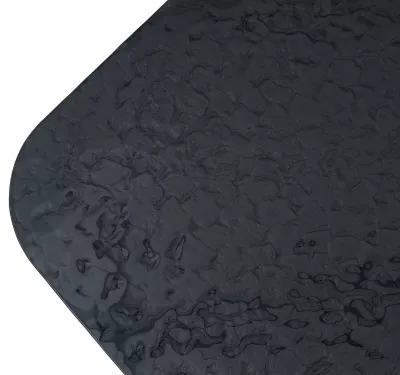 Стол ТОВЕ (TOVE) 240 цвет ЧЕРНЫЙ (GREY), стекло BUBBLE  / Шоколадное золото  ®DISAUR