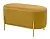 Пуф для гостиной ZEN BLUVEL-68 желтый, велюр / золотой каркас М-City