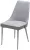 Стул NEPAL-P СВЕТЛО-СЕРЫЙ BM-4, велюр/ белый каркас М-City
