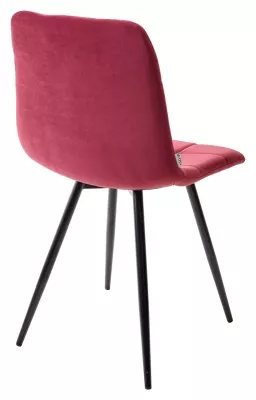 Стул UNO 25 ВИННЫЙ #16, велюр / ЧЕРНЫЙ, М-City