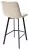 Полубарный стул CHILLI-QB SQUARE бежевый #5, велюр / черный каркас (H=66cm) М-City Полубарный стул CHILLI-QB SQUARE бежевый #5, велюр / черный каркас (H=66cm) М-City