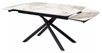 Стол RIVOLI 140 GLOSS LUXURY PANDORA SOLID CERAMIC / BLACK, ®DISAUR