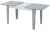 Стол EDWIN Бетон-Белый/ Бетон М-City