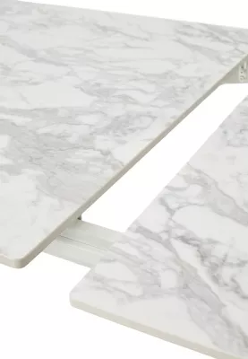 Стол ESMIR 160 MATTE ARABESCATO SOLID CERAMIC/ орех, ®DISAUR