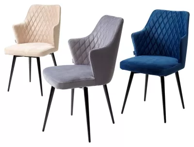 Стул HERMAN 360 град. СИНИЙ #29, велюр / черный каркас М-City