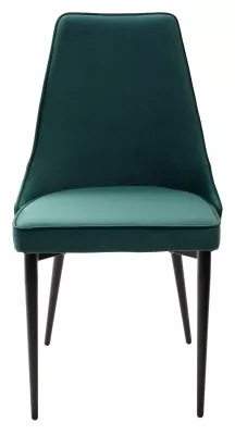 Стул NEPAL-P ЗЕЛЕНЫЙ #19, велюр/ черный каркас М-City