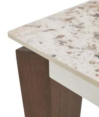 Стол ESMIR 180 GLOSS LUXURY PANDORA SOLID CERAMIC/орех, ®DISAUR