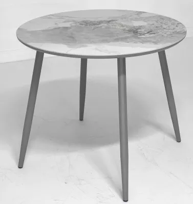 Стол МИЛТОН D89 PANDORA LIGHT, керамика / ЛАТТЕ каркас М-City