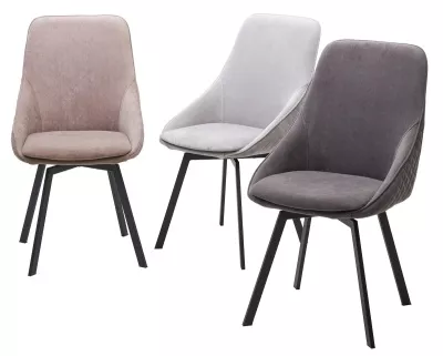 Стул CASA, 360 град. поворот. B5 Капучино, велюр / черный каркас,М-City