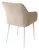 Стул BRANDY-X БЕЖЕВЫЙ #5/ белый каркас, велюр М-City