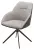 Стул TORNADO 360 град. Серый Brego-07, ткань/ темно-серый Modern-454, велюр/ черный каркас, DISAUR Стул TORNADO 360 град. Серый Brego-07, ткань/ темно-серый Modern-454, велюр/ черный каркас, DISAUR