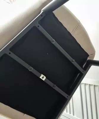 Стул ВОЛКАНО (VOLCANO) Белый Wales-101, ткань/светло-беж Maison 09, экокожа/  черный каркас, DISAUR