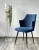 Стул HERMAN 360 град. СИНИЙ #29, велюр / черный каркас М-City