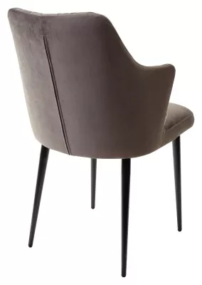 Стул HERMAN ГРАФИТ #14 велюр / черный каркас М-City