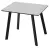 Стол ТИК ТАК 90  цвет ОНИКС, керамика / Черный каркас