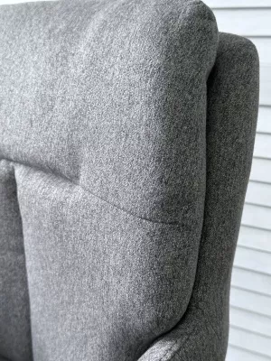 Стул MON 360 град. поворот. Серый Family-022, ткань / черный каркас / Товарный знак DISAUR