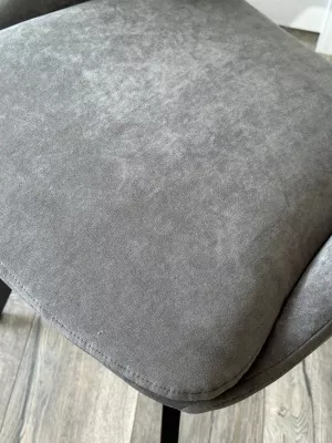 Стул ASP, 360 град. поворот. B28 Темно-серый, велюр / черный каркас, М-City