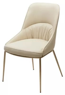 Стул ABRIOLA Milk T1-02, PU / шампань, ®DISAUR