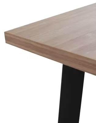 Стол КАНЗАС 120 ДУБ КУНЕО / Черный каркас М-City