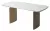 Стол КАЛВИН (CALVIN) 180 цвет КАРРАРА (SEMI-POLISHED SNOW CARRARA SOLID CERAMIC / СЕРЫЙ ДУБ, ®DISAUR