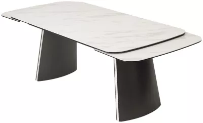 Стол VALDEMAR 180 KL-99 итальянская керамика, стекло/ каркас темно-серый/Kl-99, ®DISAUR