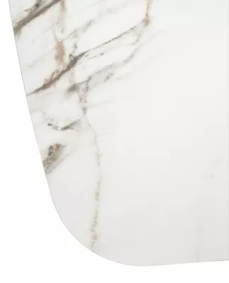 Стол MATERA 160 KL-188 Контрастный мрамор матовый, итал. керамика/ каркас цвета шампань, ®DISAUR