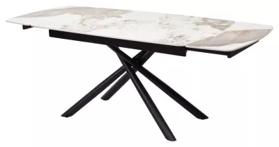 Стол RIVOLI 140 GLOSS LUXURY PANDORA SOLID CERAMIC / BLACK, ®DISAUR