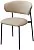 Стул ЛЕОНАРДО цвет H-06 Бежевый, велюр / черный каркас