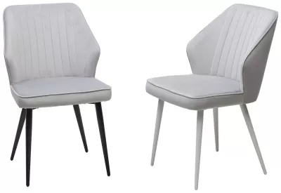 Стул SEATTLE-V СВЕТЛО-СЕРЫЙ BM-4, велюр / черный каркас М-City