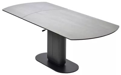 Стол KAI 140 TL-58 поворотная система раскладки, испанская керамика / Темно-серый / Черный, ®DISAUR