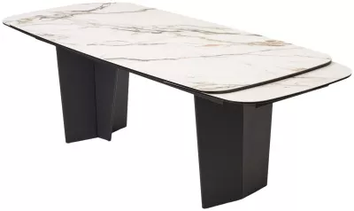 Стол MIKKEL 200 TL-188, испанская керамика / черный каркас, ®DISAUR