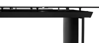 Стол RASMUS 160 TL-45 Белый мрамор, испанская керамика / черный каркас, ®DISAUR