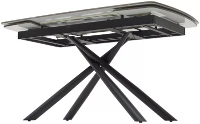 Стол RIVOLI 140 GLOSS AMBER JADE SOLID CERAMIC / BLACK, ®DISAUR