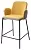 Полубарный стул NYX (H=65cm) VF106 желтый / VF120 серый М-City