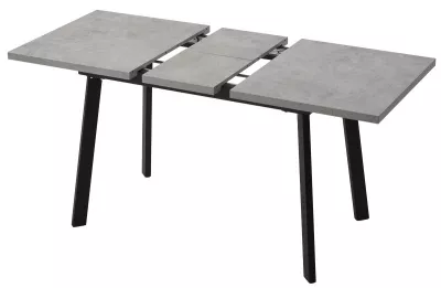 Стол КАНЗАС 120 БЕТОН ЧИКАГО св.серый / Черный каркас М-City