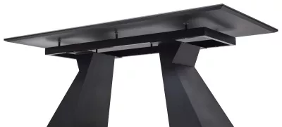 Стол БОГАРТ 200 TITANIUM BLACK PULIDO, керамика / Черный М-City