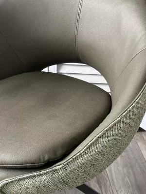 Стул ANABEL 360 град. поворот Зеленый F07-003-01 / MONTECRISTO 8421 / серый каркас, ®DISAUR