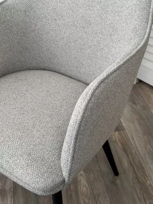 Стул FORT 360 град. поворот. NS10 Серый, букле / черный каркас, М-City