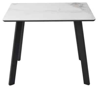 Стол ТИК ТАК 90 цвет PANDORA LIGHT Пандора, керамика / Черный каркас