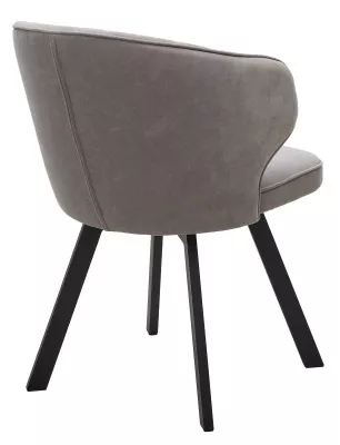 Стул SKAT 360 град. поворот. B22 Серый, велюр / черный каркас, М-City