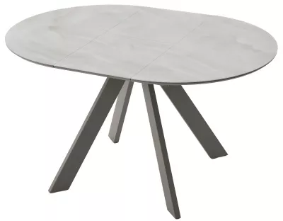 Стол БОНЖУР 100 ОНИКС БЕЖЕВЫЙ, стекло / ЛАТТЕ каркас М-City