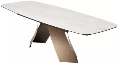 Стол YON 180 TL-109, испанская керамика / Шоколадное золото каркас, ®DISAUR